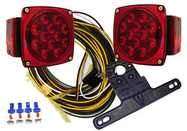 J-24245-NC – JAMMY Trailer Light, Stop/Turn/Tail/ Backup Light 12 Diode 6-Function And 7-Function Submersible Combo L...